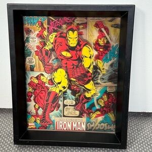 Marvel Iron Man 3D Comic Shadow Box